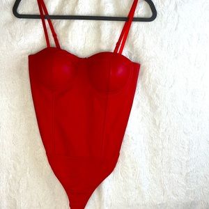 Say What? - Strapped Corset Body Suit